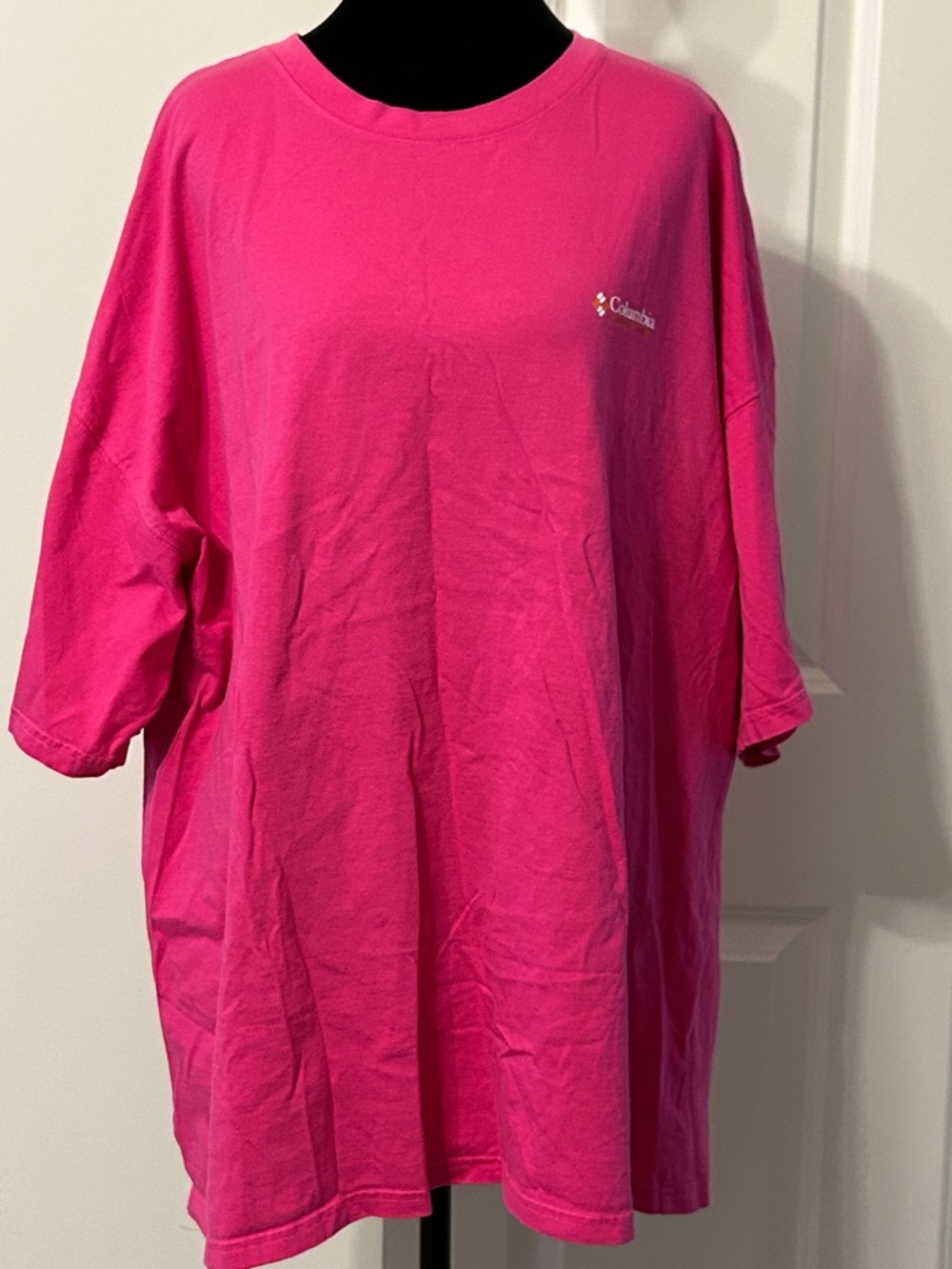 Columbia Vibrant Pink Logo Tee